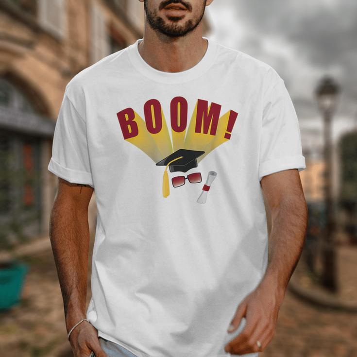 Boom Graduation Hat And Diploma For Proud Graduate Unisex T-Shirt
