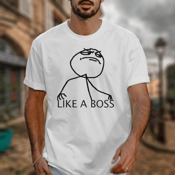 Like A Boss Rage Comic Meme Classic Internet Nostalgia Tee Unisex T-Shirt