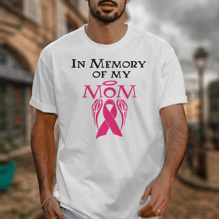 Breast Cancer Awareness Memory Mother Chemo Fighter Unisex T-Shirt