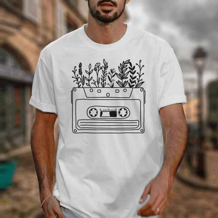 Cassette Tee 80s 90s Retro Party Costume Nostalgia Cassette Unisex T-Shirt