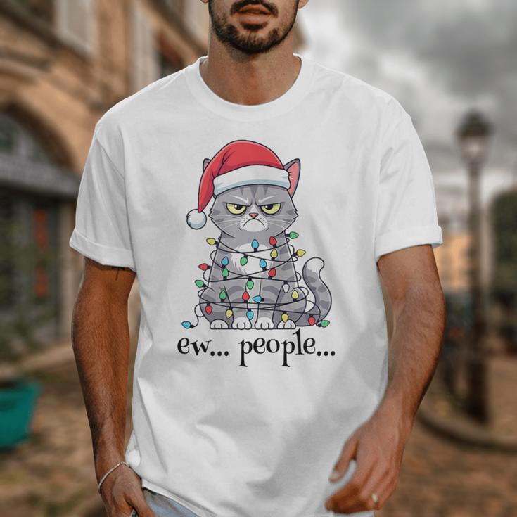 Cat Ew People Adult Humor Introvert Anti-Social Unisex T-Shirt Cat Ew People Adult Humor Introvert Anti-Social Unisex T-Shirt