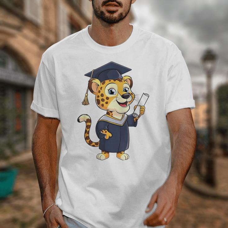 Cheetah Graduation Cute Kindergarten Elementary High School Unisex T-Shirt