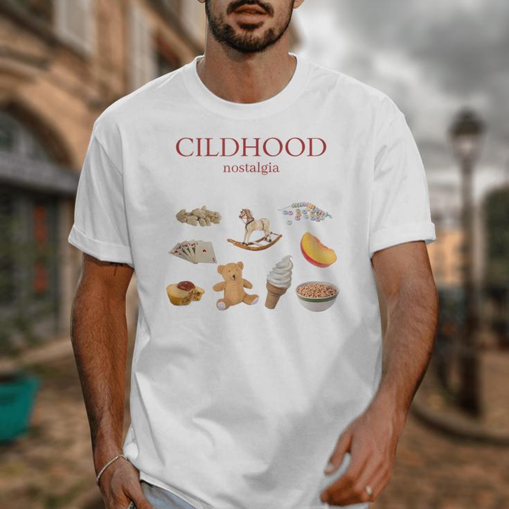 Childhood Nostalgia Good Memories Teddy Bear Ice Cream Unisex T-Shirt Childhood Nostalgia Good Memories Teddy Bear Ice Cream Unisex T-Shirt