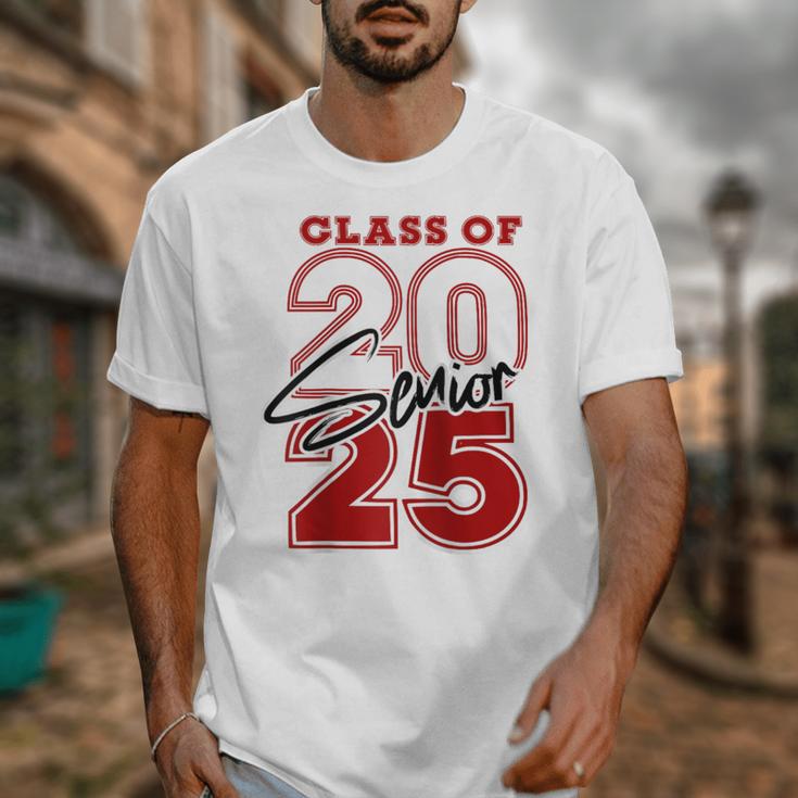 Class Of 2025 Senior 2025 Graduation Red Raglan Baseball Tee Unisex T-Shirt