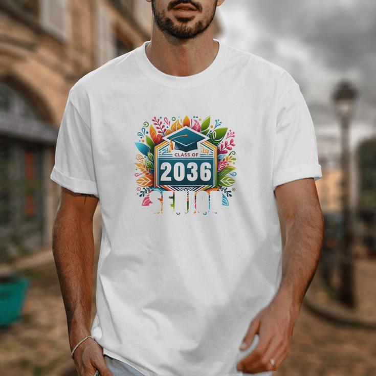 Class Of 2036 Graduation School Vintage Senior 2036 Unisex T-Shirt
