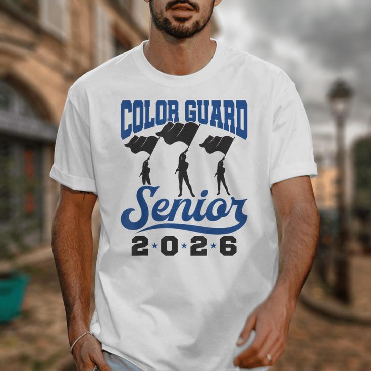 Color Guard Senior 2026 Flags Marching Band Graduation Grad Unisex T-Shirt