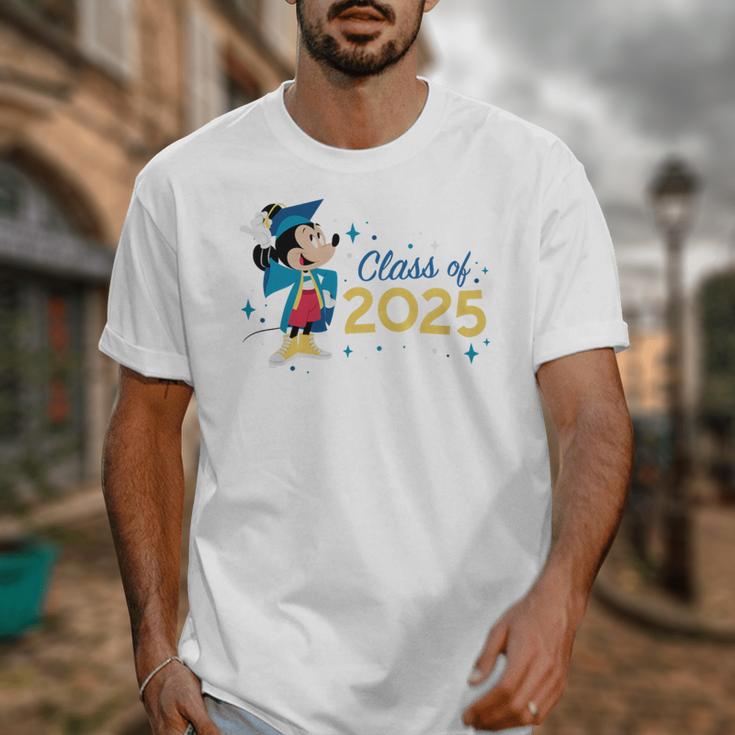 Disney Mickey Mouse Cap & Gown '25 Graduation Class Of 2025 Premium Tri-Blend Unisex T-Shirt