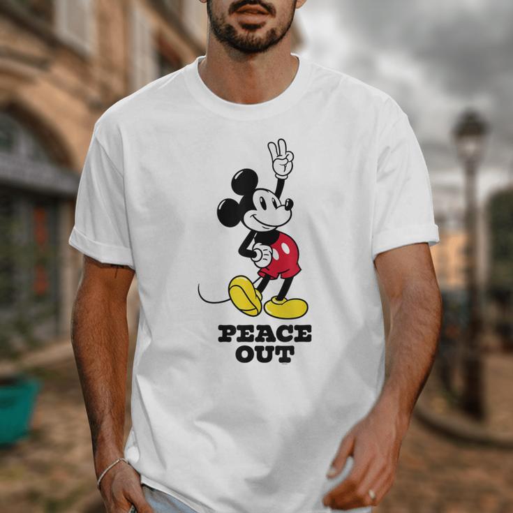 Disney Mickey Mouse Peace Out Totally Retro Graduation Unisex T-Shirt