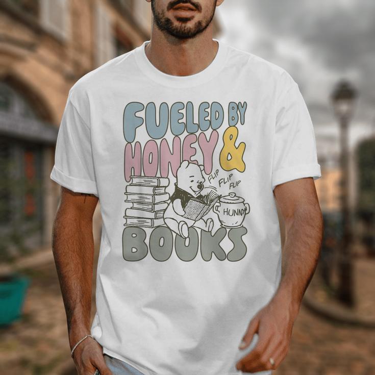 Disney Winnie The Pooh Fueled By Honey & Books Sketch Unisex T-Shirt