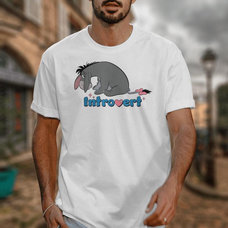 Disney Winnie The Pooh Introvert Eeyore Logo Unisex T-Shirt Disney Winnie The Pooh Introvert Eeyore Logo Unisex T-Shirt