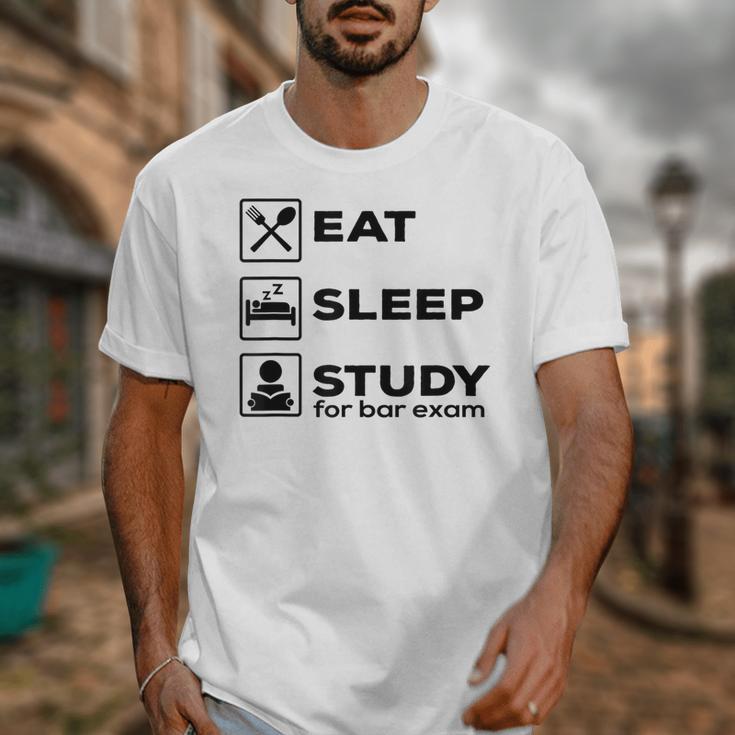 Eat Sleep Study For Bar Exam Lawyer Graduation Unisex T-Shirt