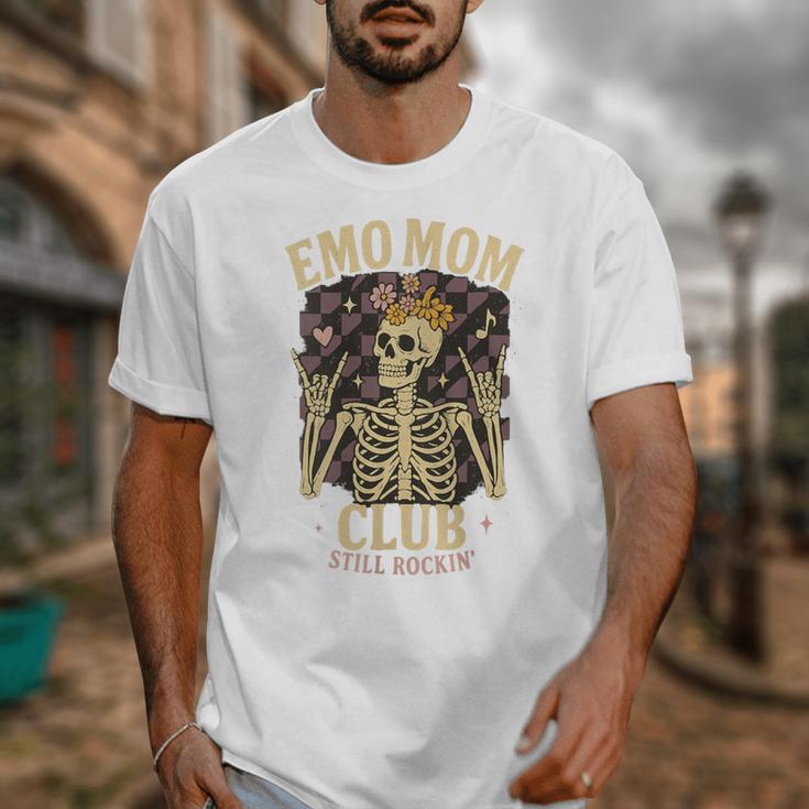 Emo Mom Club Still Rockin Skeleton Nostalgia Women Mother Unisex T-Shirt Emo Mom Club Still Rockin Skeleton Nostalgia Women Mother Unisex T-Shirt