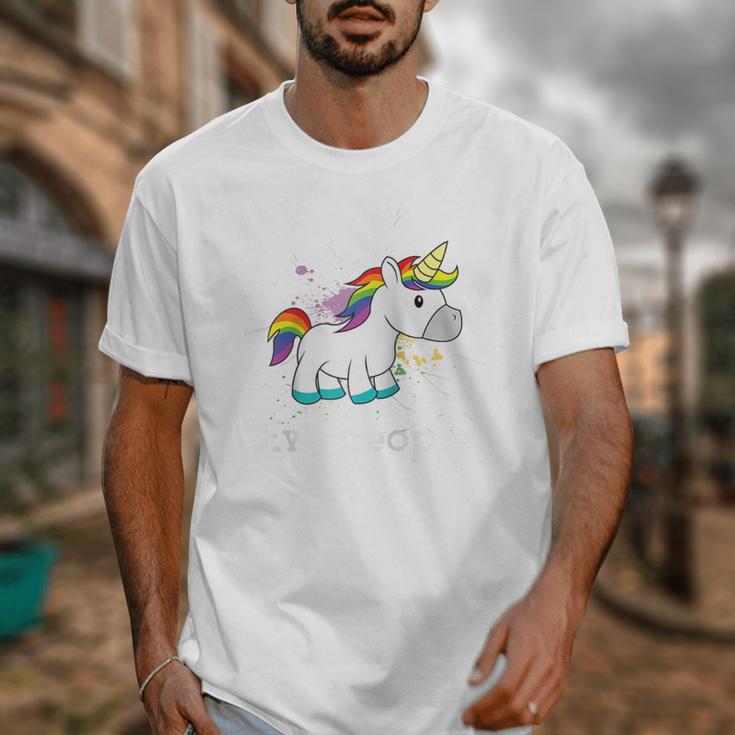 Ew People Unicorn Lover Introvert Rainbow Unicorn Raglan Baseball Tee Unisex T-Shirt Ew People Unicorn Lover Introvert Rainbow Unicorn Raglan Baseball Tee Unisex T-Shirt