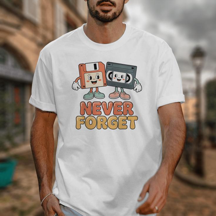 Never Forget Retro Old Technology Nostalgia Unisex T-Shirt