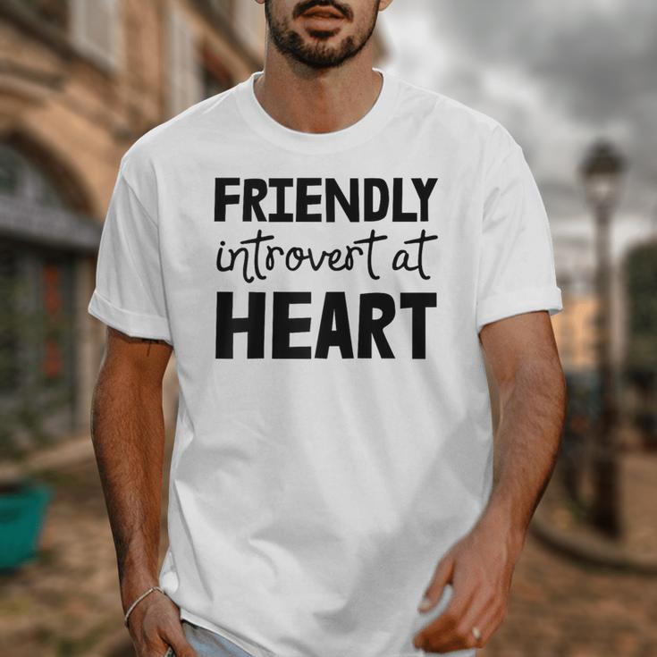 Friendly Introvert At Heart Raglan Baseball Tee Unisex T-Shirt Friendly Introvert At Heart Raglan Baseball Tee Unisex T-Shirt