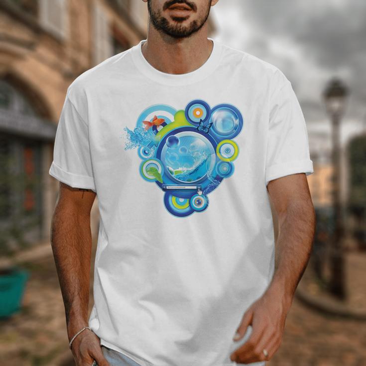 Frutiger Aero Metro Abstract Maximalism 2000s Nostalgia Premium Tri-Blend Unisex T-Shirt