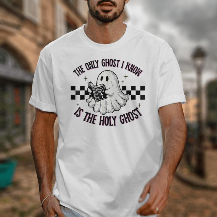 The Only Ghost I Know Is The Holy Ghost Ghost Read Book Unisex T-Shirt