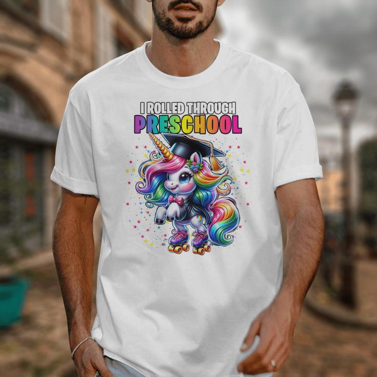 Graduation Preschool Unicorn Roller Skate Girls Pre-K Grad Unisex T-Shirt