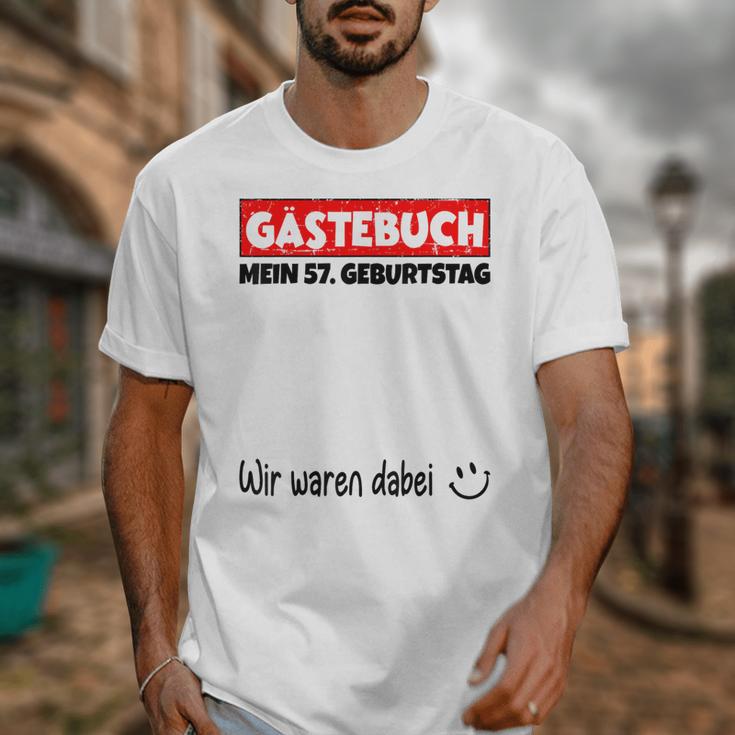 Guest Book Wir Waren Dabei Mein 57 Geburtstag German Unisex T-Shirt