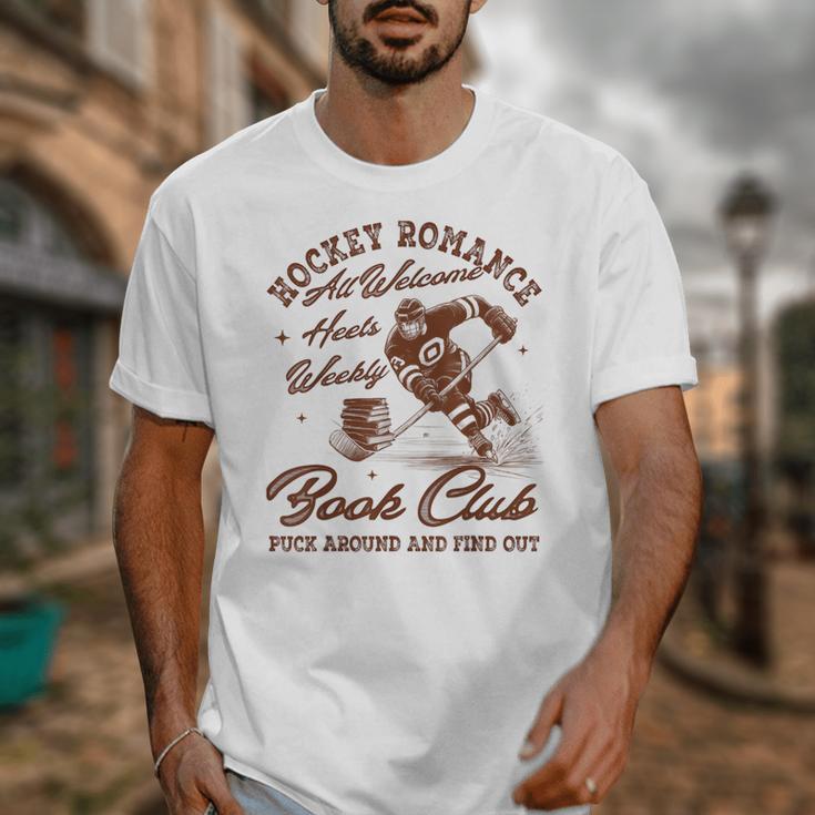 Hockey Romance Smut Reader Book Club Book Lover Bookish Unisex T-Shirt