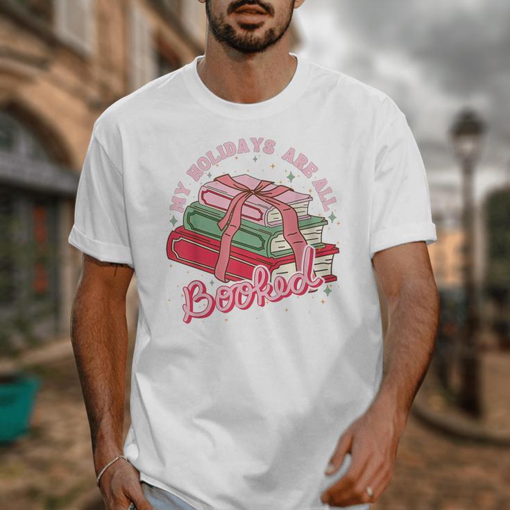 My Holidays Are All Booked Christmas Reading Books Bookish Unisex T-Shirt