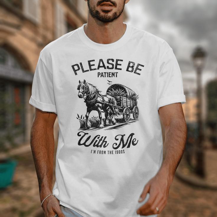 Horse Please Be Patient With Me I'm From The 1900s Premium Unisex T-Shirt