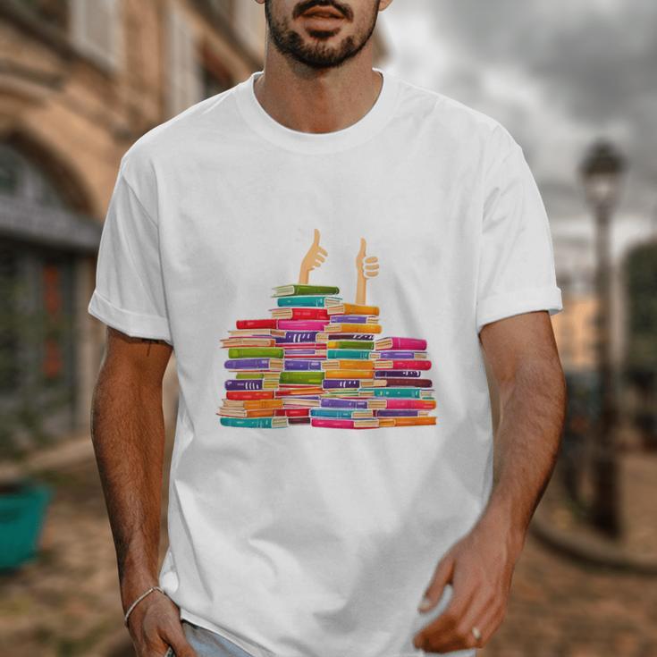 I'm Fine Reading Books Reader Book Lover Librarian Unisex T-Shirt