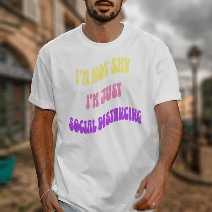 I'm Just Social Distancing Introvert Funny Unisex T-Shirt I'm Just Social Distancing Introvert Funny Unisex T-Shirt