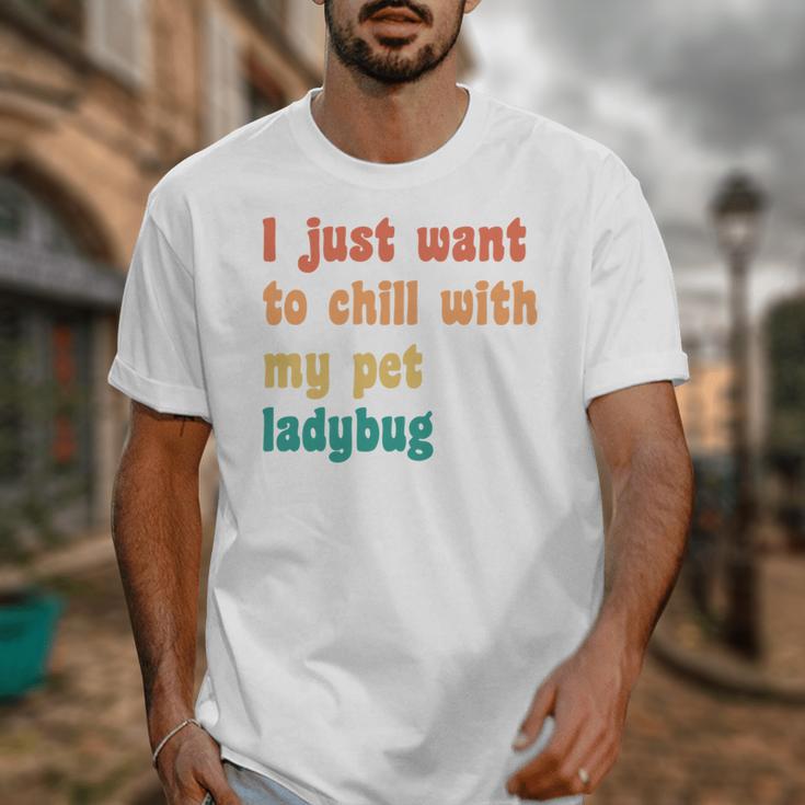 Introvert Pet Ladybug Mom Unisex T-Shirt Introvert Pet Ladybug Mom Unisex T-Shirt
