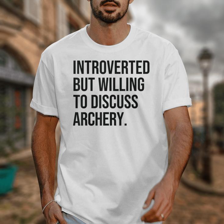 Introverted Archer Archery Introvert Unisex T-Shirt