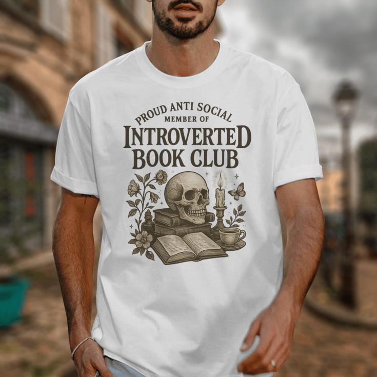 Introverted Book Club Member Anti Social Reader Unisex T-Shirt