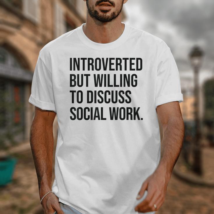 Introverted Caseworker Social Work Introvert Unisex T-Shirt Introverted Caseworker Social Work Introvert Unisex T-Shirt