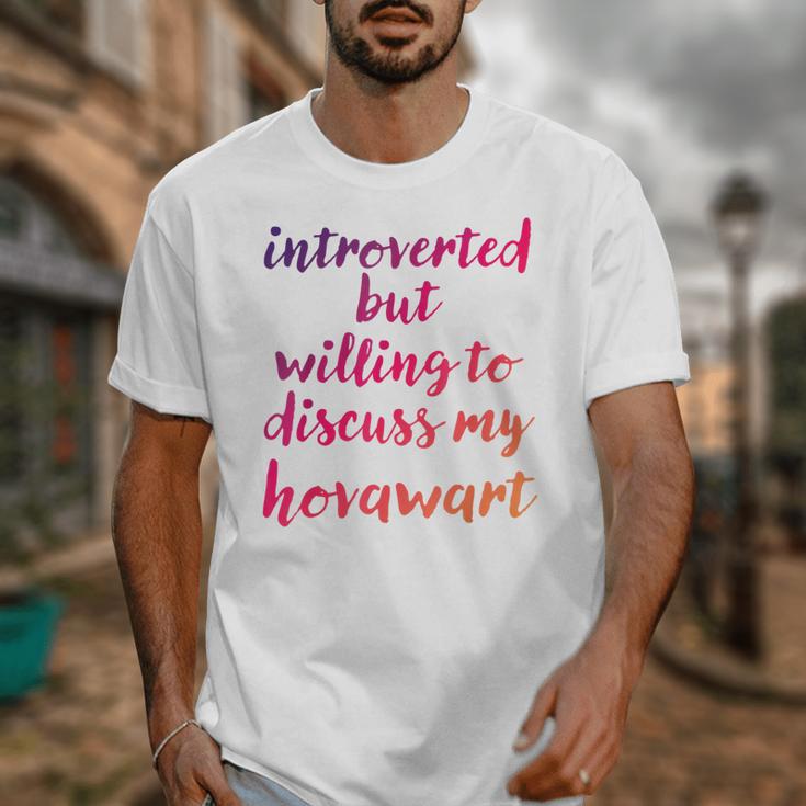 Introverted Willing To Discuss Hovawart Introvert Unisex T-Shirt Introverted Willing To Discuss Hovawart Introvert Unisex T-Shirt