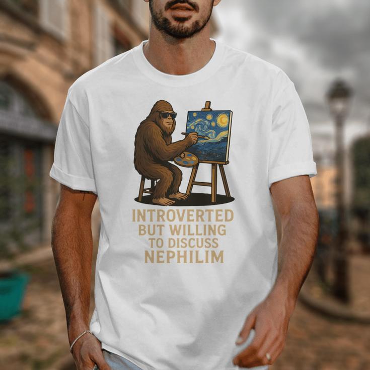 Introverted But Willing To Discuss Nephilim Unisex T-Shirt Introverted But Willing To Discuss Nephilim Unisex T-Shirt