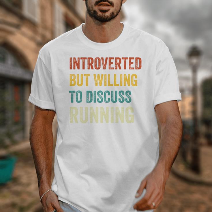 Introverted But Willing To Discuss Running Hobby Unisex T-Shirt Introverted But Willing To Discuss Running Hobby Unisex T-Shirt