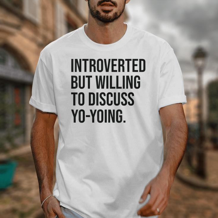 Introverted Yoyo Toy Player Yo-Yo Introvert Unisex T-Shirt