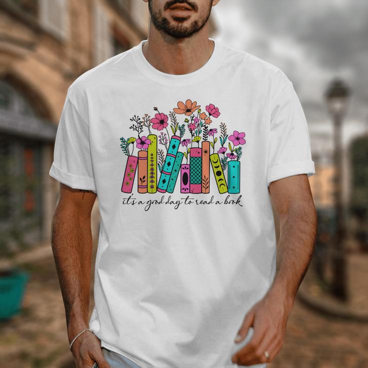 It's A Good Day To Read A Book Floral Book Lovers Librarian Unisex T-Shirt It's A Good Day To Read A Book Floral Book Lovers Librarian Unisex T-Shirt