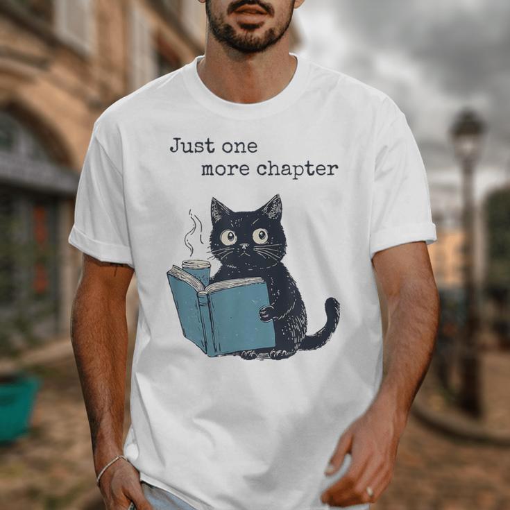 Just One More Chapter Bookworm Cat Book Lover Unisex T-Shirt Just One More Chapter Bookworm Cat Book Lover Unisex T-Shirt