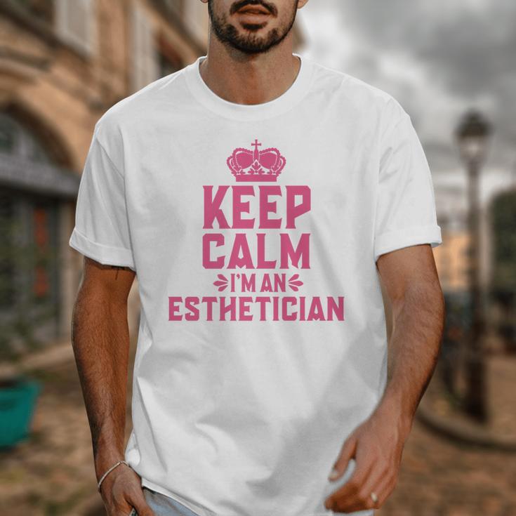 Keep Calm I'm An Esthetician Graduation Esthetician Premium Unisex T-Shirt
