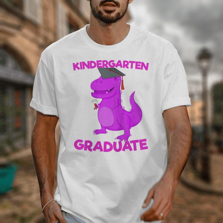 Kids Kindergarten Graduation Idea For Girls Dinosaur Unisex T-Shirt