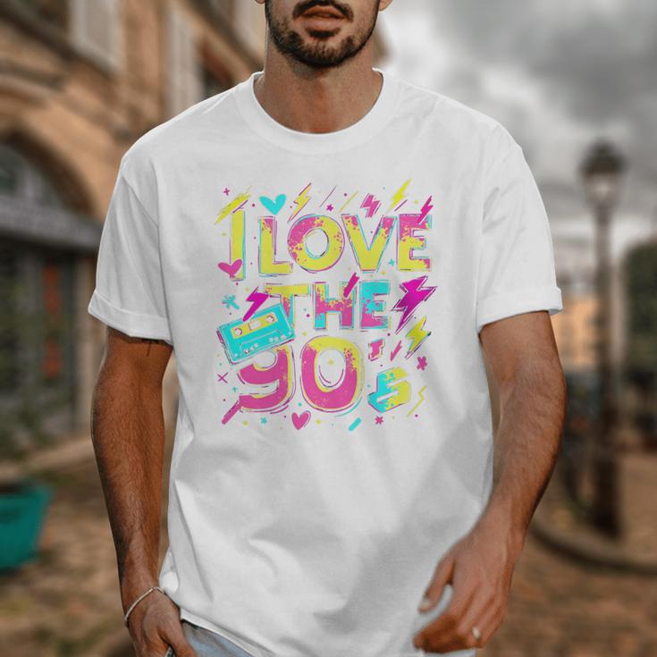 I Love The 90'S 90s Retro Nostalgia Premium Tri-Blend Unisex T-Shirt