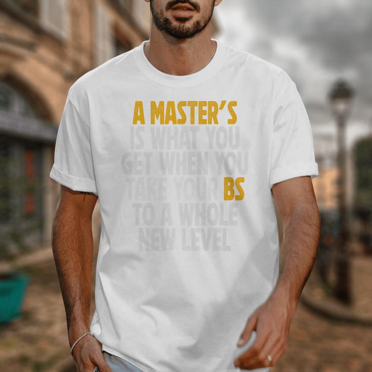 Master Degree When You Take Bs To New Level Graduation Premium Unisex T-Shirt
