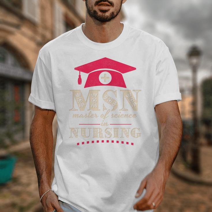 Msn Master Of Science In Nursing College Graduation Premium Tri-Blend Unisex T-Shirt