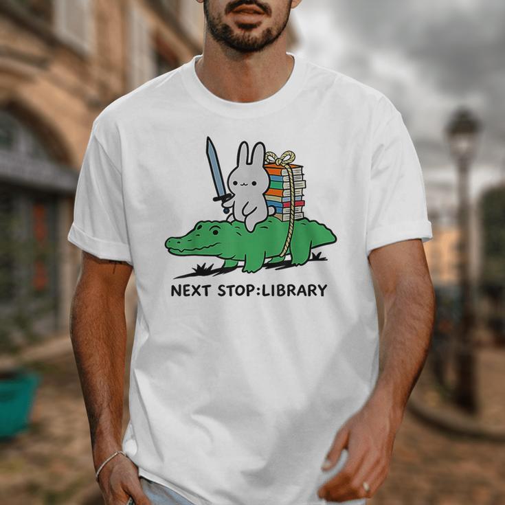 Next Stop Library Reading Book Unisex T-Shirt
