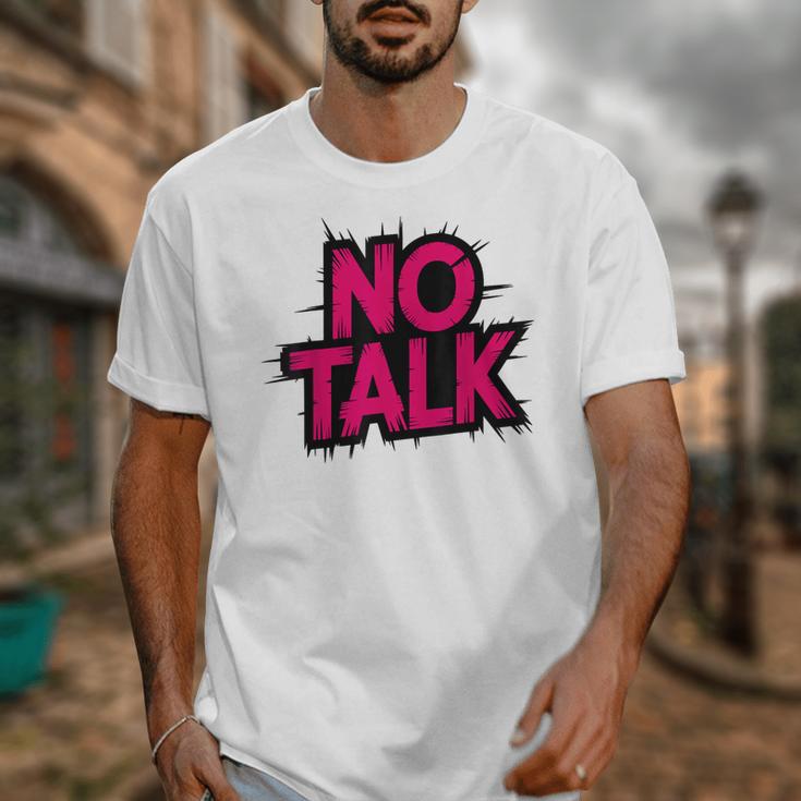 No Small Talk Zone – Introvert Quote Unisex T-Shirt