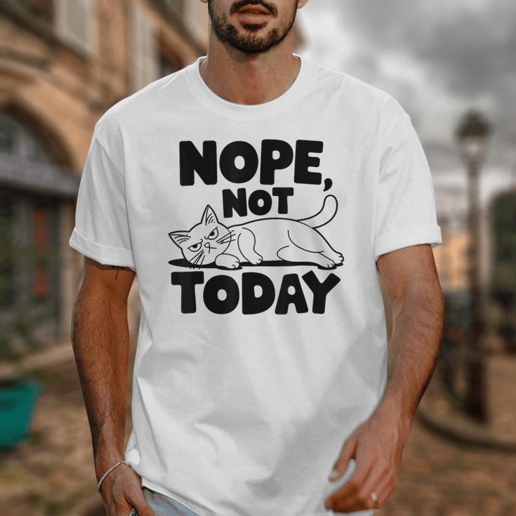 Nope Not Today Antisocial Introvert Cat Lover Men Women Kids Unisex T-Shirt Nope Not Today Antisocial Introvert Cat Lover Men Women Kids Unisex T-Shirt