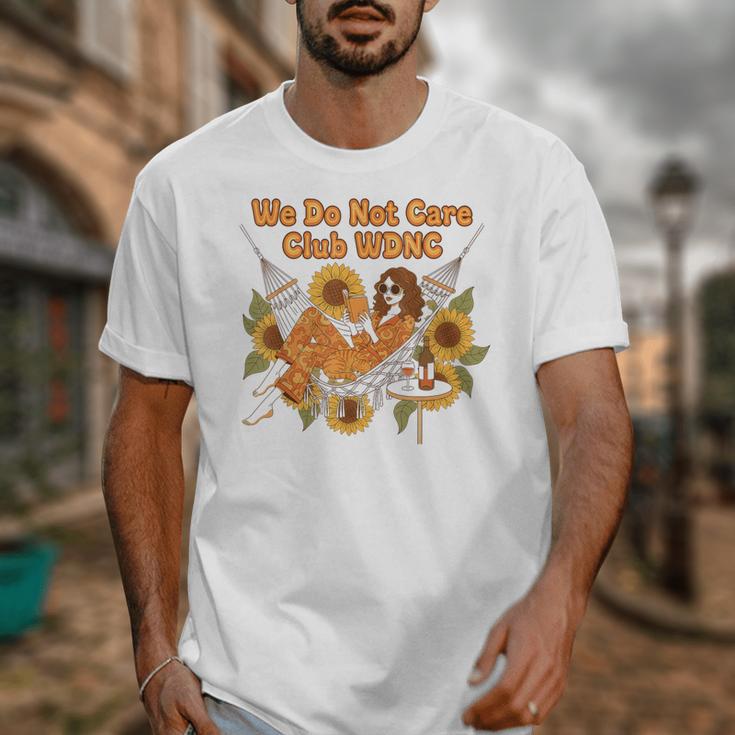 We Do Not Care Club WDNC Reading Book Boho Floral Unisex T-Shirt