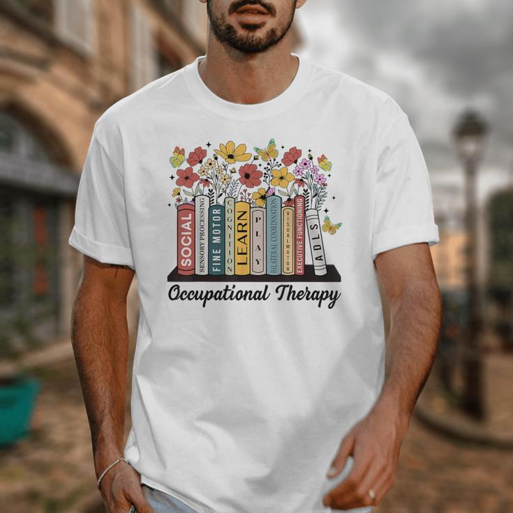 Occupational Therapy Wildflower Book OT Therapist Assistant Unisex T-Shirt