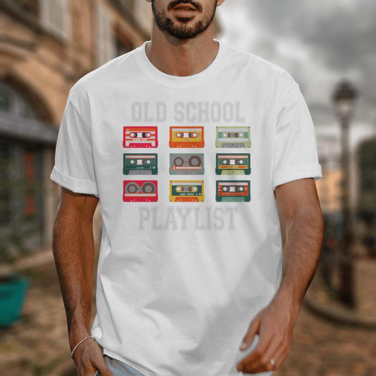 Old School Playlist Nostalgia Vibes Cassette Unisex T-Shirt