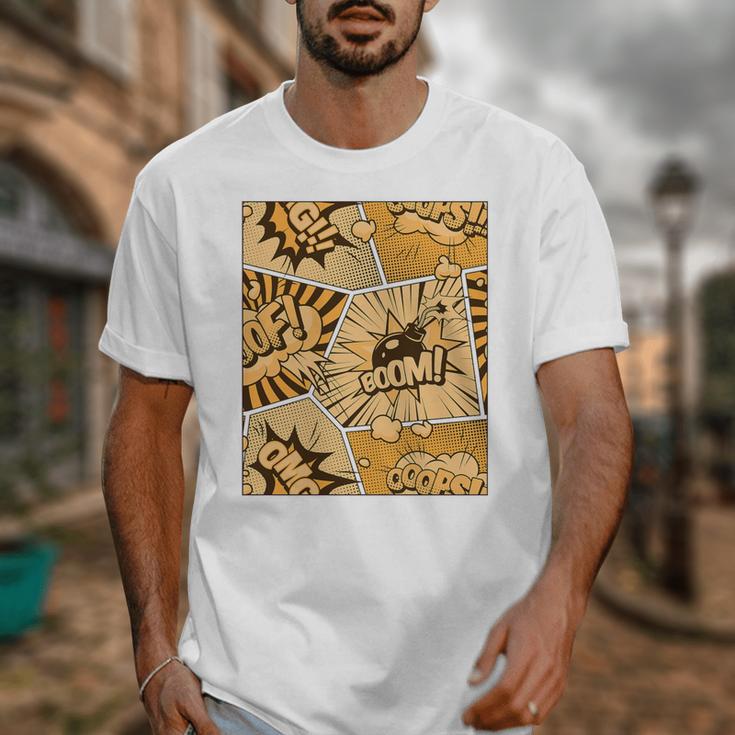 Orange Comic Book Orange Color Graphic Premium Tri-Blend Unisex T-Shirt